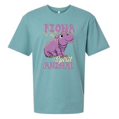 Hippo Fiona Is My Spirit Animal Funny Sueded Cloud Jersey T-Shirt