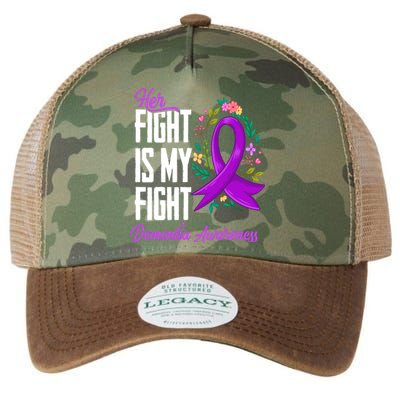 Her Fight Is My Fight Detia Awareness Gift Legacy Tie Dye Trucker Hat