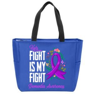 Her Fight Is My Fight Detia Awareness Gift Zip Tote Bag