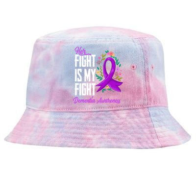 Her Fight Is My Fight Detia Awareness Gift Tie-Dyed Bucket Hat