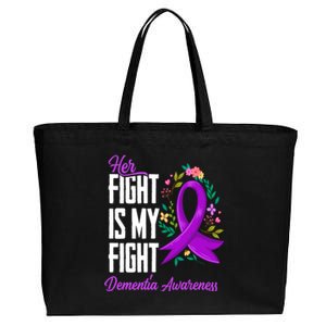 Her Fight Is My Fight Detia Awareness Gift Cotton Canvas Jumbo Tote