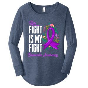 Her Fight Is My Fight Detia Awareness Gift Women's Perfect Tri Tunic Long Sleeve Shirt