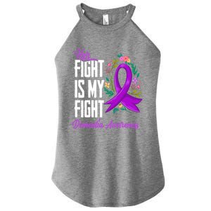 Her Fight Is My Fight Detia Awareness Gift Women's Perfect Tri Rocker Tank