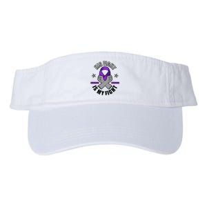 His Fight Is My Fight Alzheimer's Awareness Valucap Bio-Washed Visor