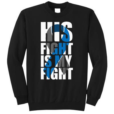 His fight is my fight Diabetes Sweatshirt