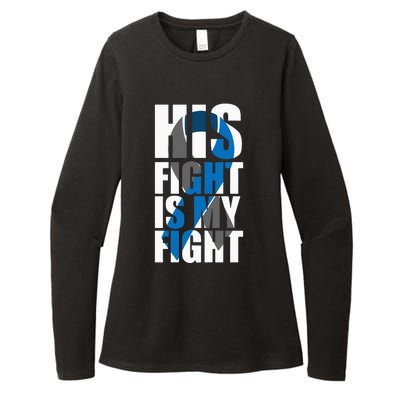 His fight is my fight Diabetes Womens CVC Long Sleeve Shirt