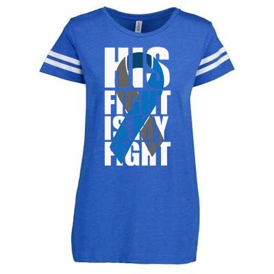 His fight is my fight Diabetes Enza Ladies Jersey Football T-Shirt