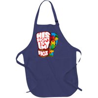 His Fight Is My Fight Autism Awareness Day For Mom Dad Full-Length Apron With Pockets