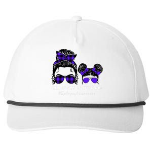 Her Fight Is My Fight | Epilepsy Survivor Purple Ribbon Snapback Five-Panel Rope Hat