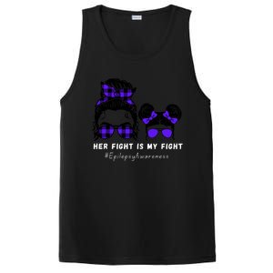 Her Fight Is My Fight | Epilepsy Survivor Purple Ribbon PosiCharge Competitor Tank