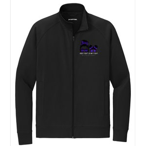 Her Fight Is My Fight | Epilepsy Survivor Purple Ribbon Stretch Full-Zip Cadet Jacket