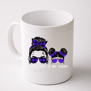 Her Fight Is My Fight | Epilepsy Survivor Purple Ribbon Coffee Mug