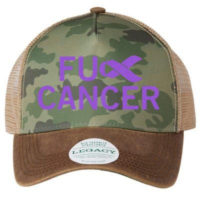 His Fight Is Our Fight. Cancer Awareness Fuck Cancer Legacy Tie Dye Trucker Hat