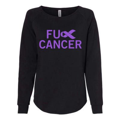 His Fight Is Our Fight. Cancer Awareness Fuck Cancer Womens California Wash Sweatshirt