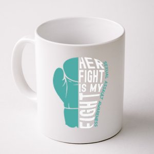 Her Fight Is My Fight Sexual Assault Awareness Boxing Glove Great Gift Coffee Mug