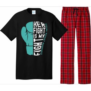 Her Fight Is My Fight Sexual Assault Awareness Boxing Glove Pajama Set