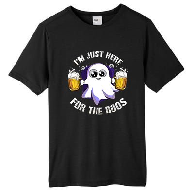 Halloween Funny I'm Just Here For The Boos Tall Fusion ChromaSoft Performance T-Shirt