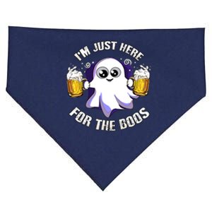 Halloween Funny I'm Just Here For The Boos USA-Made Doggie Bandana