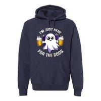 Halloween Funny I'm Just Here For The Boos Premium Hoodie