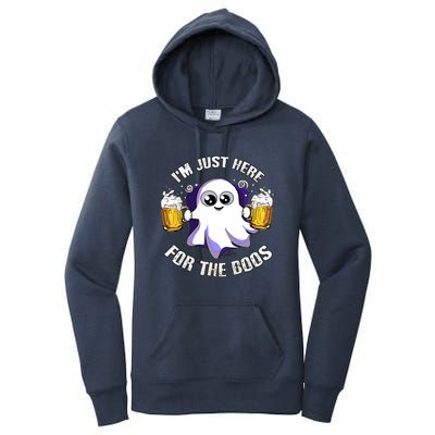 Halloween Funny I'm Just Here For The Boos Women's Pullover Hoodie