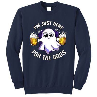 Halloween Funny I'm Just Here For The Boos Tall Sweatshirt