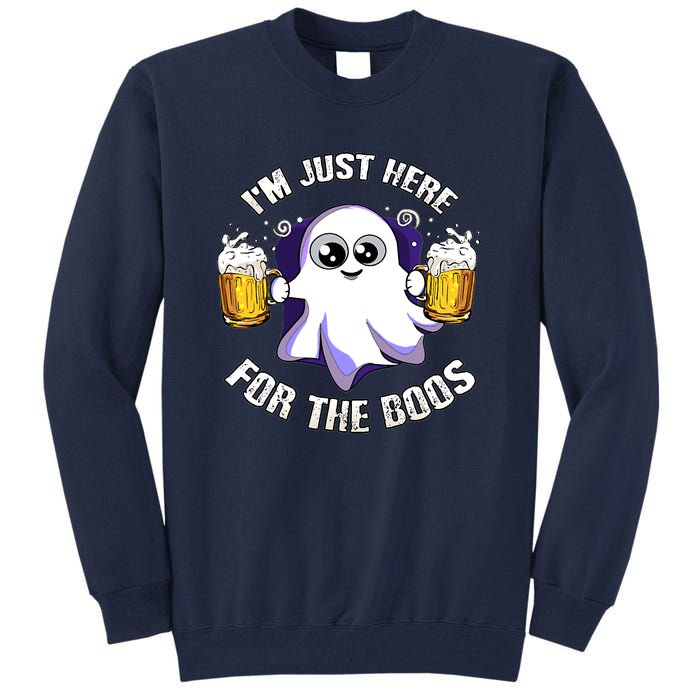 Halloween Funny I'm Just Here For The Boos Tall Sweatshirt