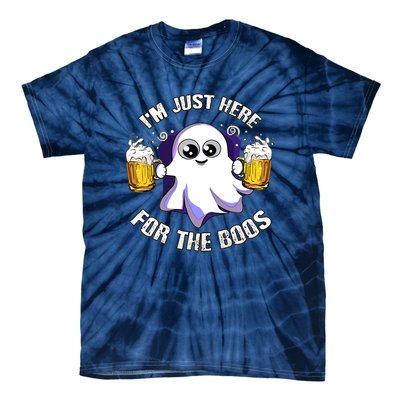 Halloween Funny I'm Just Here For The Boos Tie-Dye T-Shirt