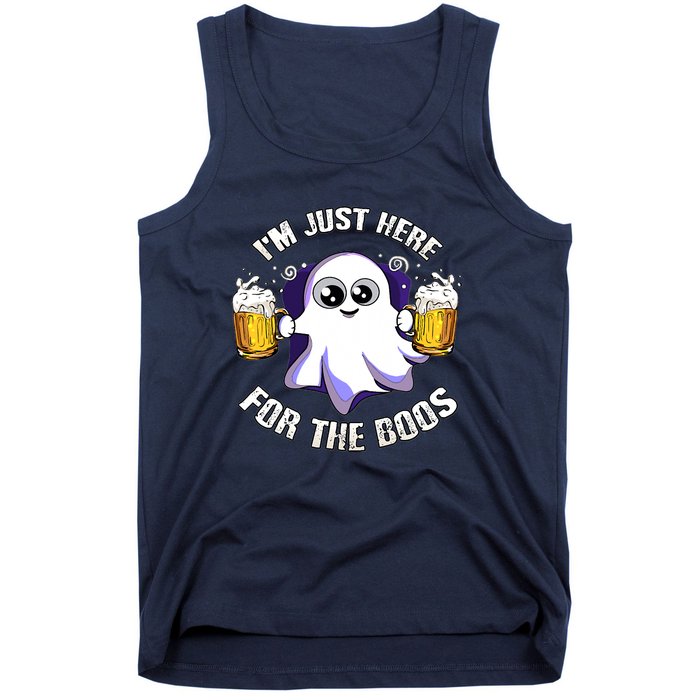 Halloween Funny I'm Just Here For The Boos Tank Top