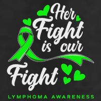 Her Fight Is Our Fight Non Hodgkin Lymphoma Awareness 7 Panel Mesh Trucker Snapback Hat