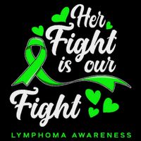 Her Fight Is Our Fight Non Hodgkin Lymphoma Awareness Cooling Performance Crew T-Shirt