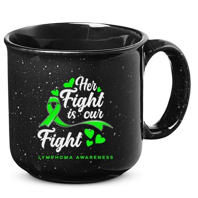 Her Fight Is Our Fight Non Hodgkin Lymphoma Awareness 15oz Campfire Ceramic Mug
