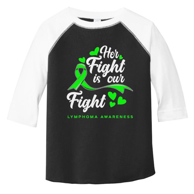 Her Fight Is Our Fight Non Hodgkin Lymphoma Awareness Toddler Fine Jersey T-Shirt