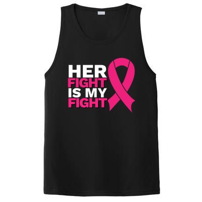 Her Fight Is My Fight Breast Cancer Awareness Family Support Great Gift PosiCharge Competitor Tank