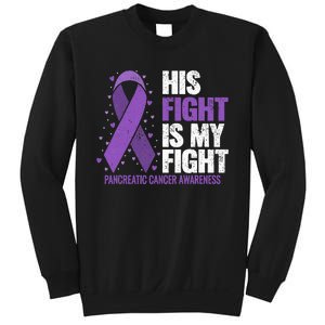 His Fight is my Fight Pancreatic Cancer Awareness  Sweatshirt