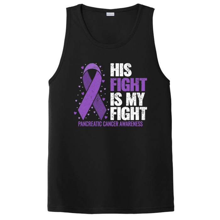 His Fight is my Fight Pancreatic Cancer Awareness  PosiCharge Competitor Tank