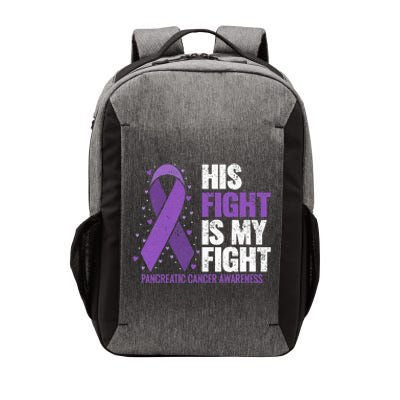 His Fight is my Fight Pancreatic Cancer Awareness  Vector Backpack