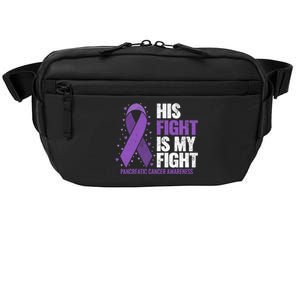 His Fight is my Fight Pancreatic Cancer Awareness  Crossbody Pack