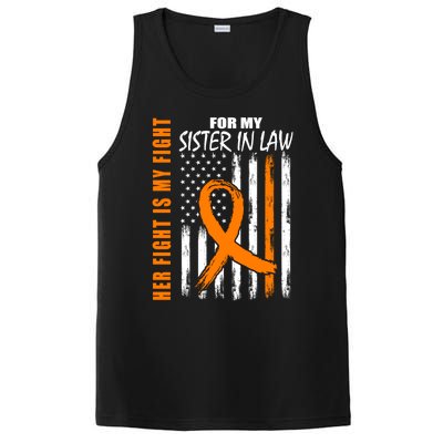 Her Fight Is My Fight Sister In Law Ney Cancer Usa Flag Great Gift PosiCharge Competitor Tank