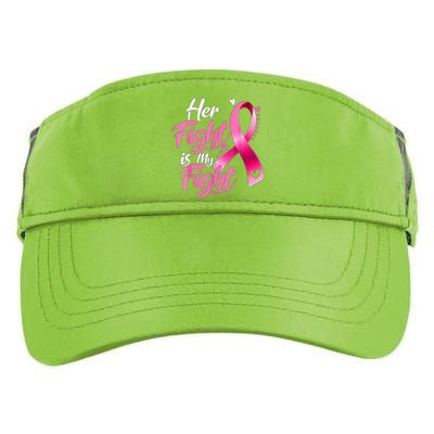 Her Fight Is My Fight Breast Cancer Awareness Family Support Adult Drive Performance Visor