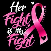 Her Fight Is My Fight Breast Cancer Awareness Family Support Backpack