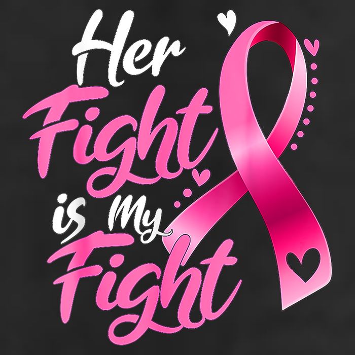 Her Fight Is My Fight Breast Cancer Awareness Family Support Hat