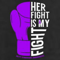 Her Fight Is My Fight Rett Syndrome Awareness 7 Panel Mesh Trucker Snapback Hat