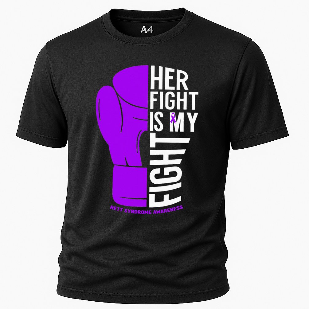 Her Fight Is My Fight Rett Syndrome Awareness Cooling Performance Crew T-Shirt