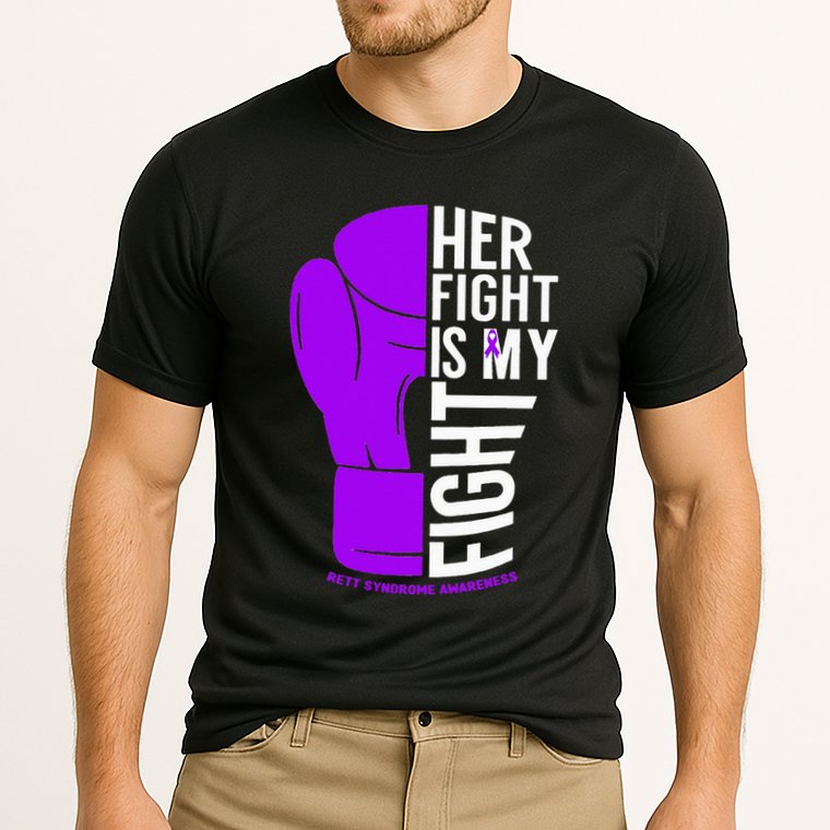Her Fight Is My Fight Rett Syndrome Awareness Cooling Performance Crew T-Shirt