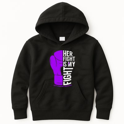 Her Fight Is My Fight Rett Syndrome Awareness Kids Hoodie