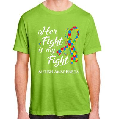 Her Fight Is My Fight Autism Awareness Month Plus Size Shirts Adult ChromaSoft Performance T-Shirt