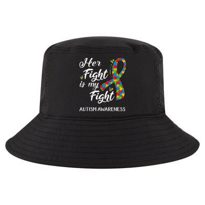 Her Fight Is My Fight Autism Awareness Month Plus Size Shirts Cool Comfort Performance Bucket Hat