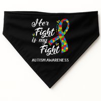 Her Fight Is My Fight Autism Awareness Month Plus Size Shirts USA-Made Doggie Bandana