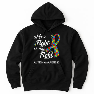 Her Fight Is My Fight Autism Awareness Month Plus Size Shirts Hoodie