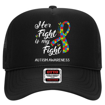 Her Fight Is My Fight Autism Awareness Month Plus Size Shirts Trucker Hat